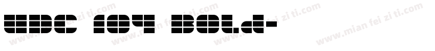 UDC 104 Bold字体转换